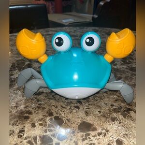 Crawling Musical Crab Toy Interactive Light Up Hand Sensory Music Rechargeable